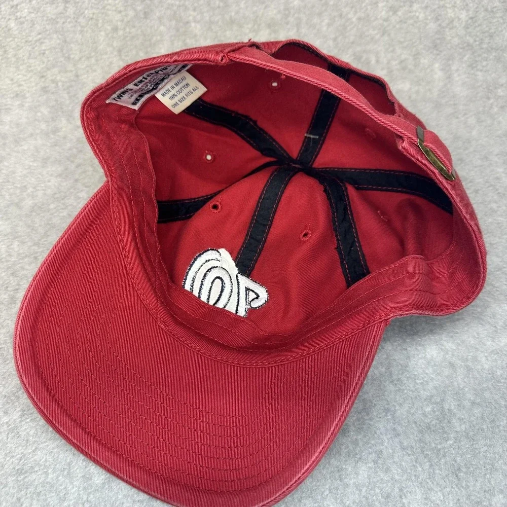 Washington Nationals Hat Cap Strap‎ Back Mens One Size Red MLB Baseball Dad Hat